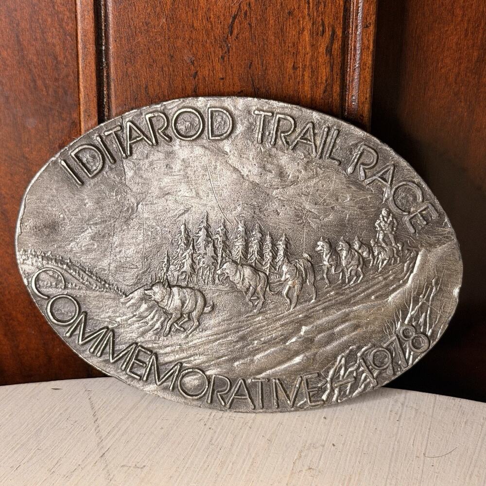 1978 Iditarod Belt Buckle #15/1000 William D Engles Limited Edition Vintage